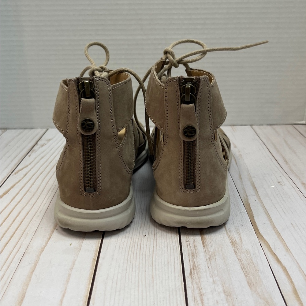 Hartjes Austria gladiator sandals. Zip & lace. Comfort insole. Suede.EUC.Size 37 - Picture 4 of 9
